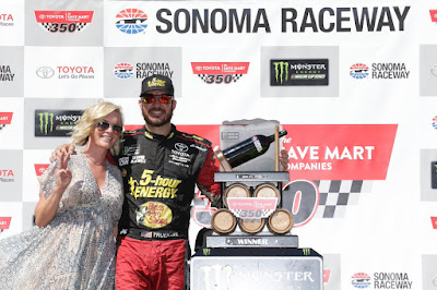 Fast Car, Pit Road Audible Lift Truex to Victory at Sonoma Road Course - #NASCAR #MENCS