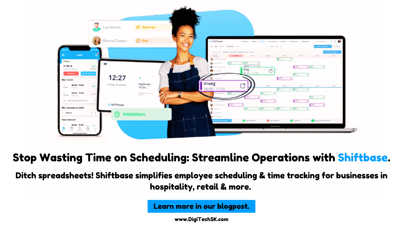 Stop Wasting Time on Scheduling: Streamline Operations with Shiftbase.