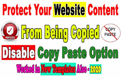 disable copy paste option in new templates 2020