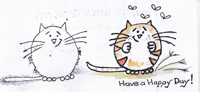 fat cats are fun to draw and they re funny as well this cat is made ...