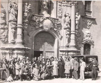 Integrantes del Club Ajedrez Barcelona en el Festival Ajedrecista de Ripoll de 1931
