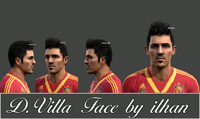 David Villa Face PES 2013 by Ilhan