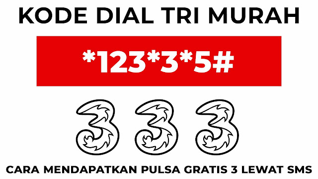 cara mendapatkan pulsa gratis 3 lewat sms