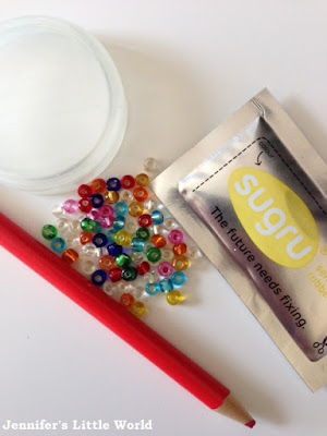 Sugru beaded washi tape storage craft