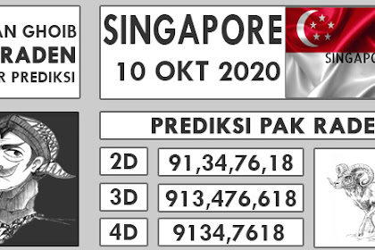 Prediksi Togel Pak Raden Singapore Sabtu 10 Oktober 2020