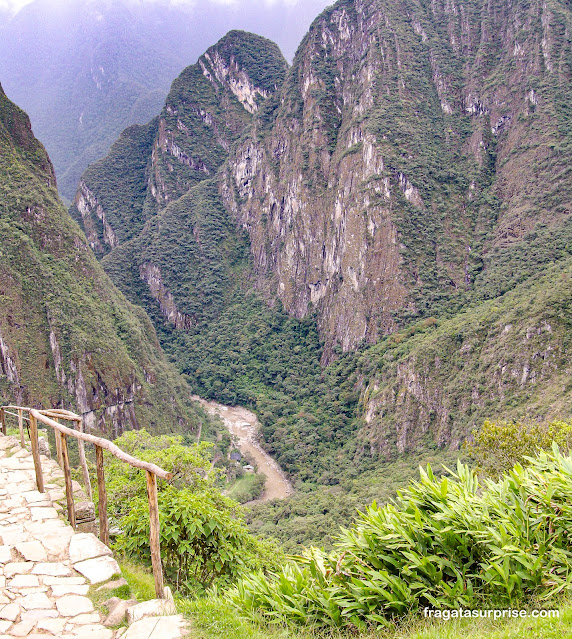 Rio Urubamba visto de Machu Picchu, Peru