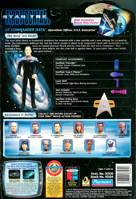 Star Trek First Contact Playmates Toys Data