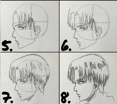 Como Dibujar a Levi Ackerman Paso a Paso Shingeki No Kyojin