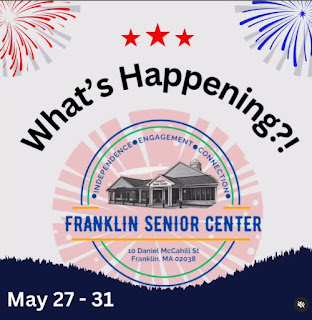 Senior Center event highlights for week of May 27 - May 31