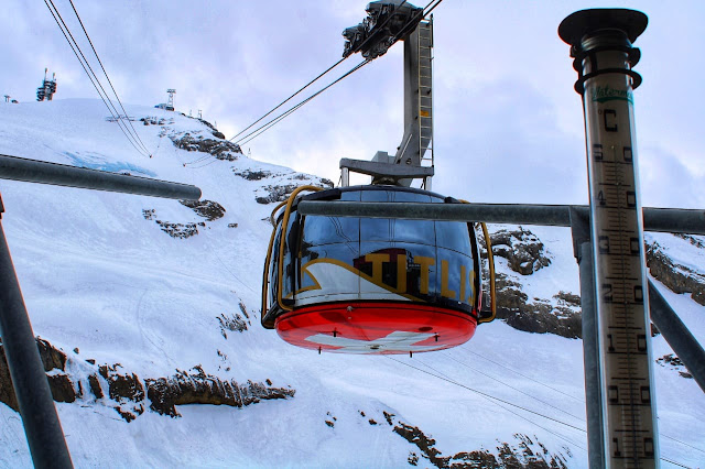 From the Mount Titlis Revolving Cabin Car