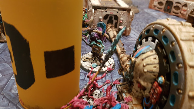 Warhammer 40k battle report - Eternal War -  No Mercy - 500 points - Daemons of Tzeentch vs Thousand Sons