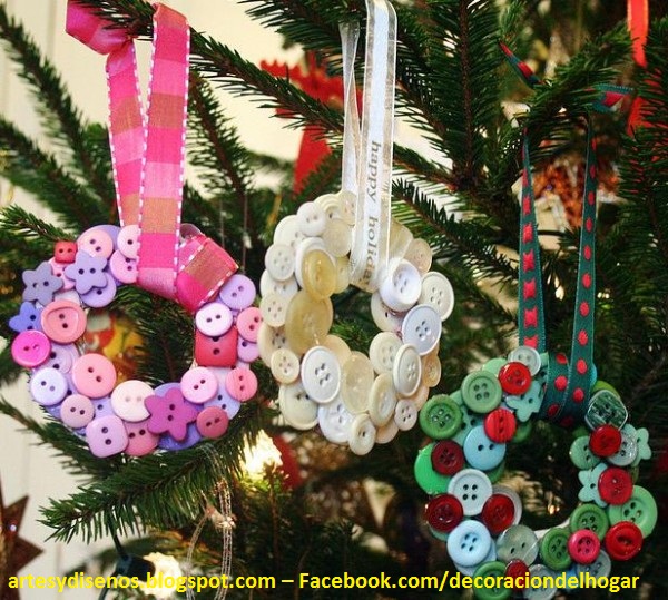 COMO HACER ADORNOS NAVIDEÑOS CASEROS by artesydisenos.blogspot.com