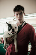 Francisco Lachowski with a puppy. (francisco lachowski with puppy)