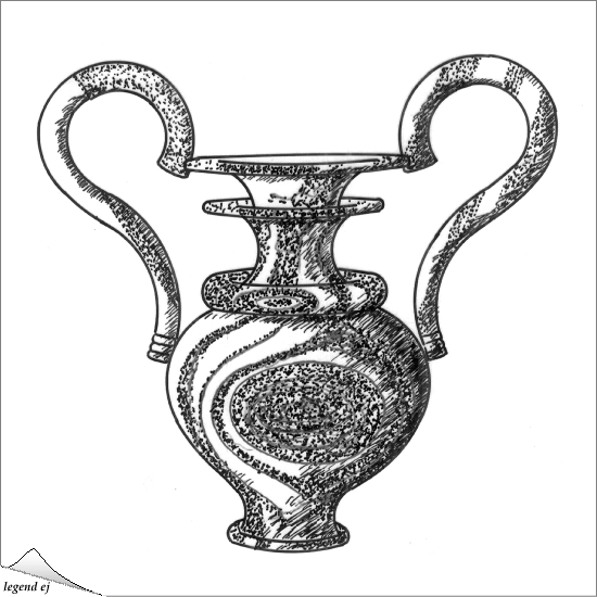 ミノア文明・ザクロス宮殿遺跡・大理石製リュトン杯 Marble Rhyton Vase, Zakros Palace／©legend ej