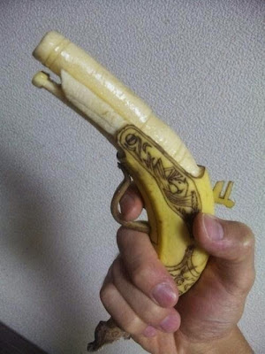 Very tastefully banana sculptures. 