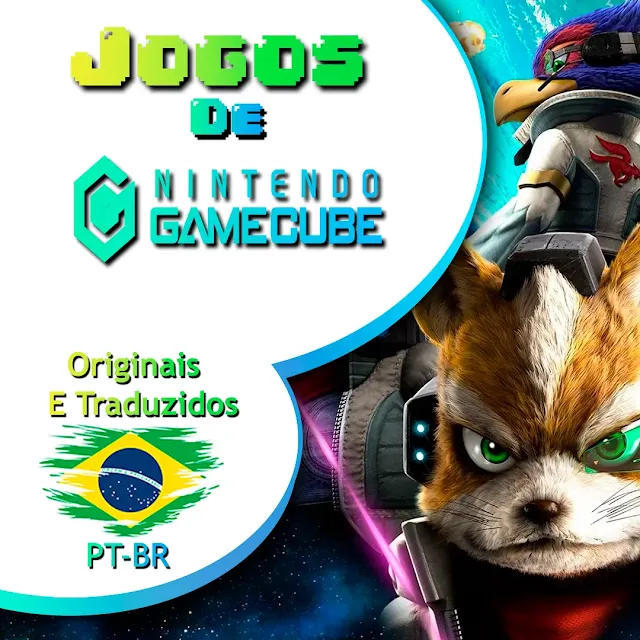 Capa da pagina de roms de Gamecube que indica que há vários jogos para download!