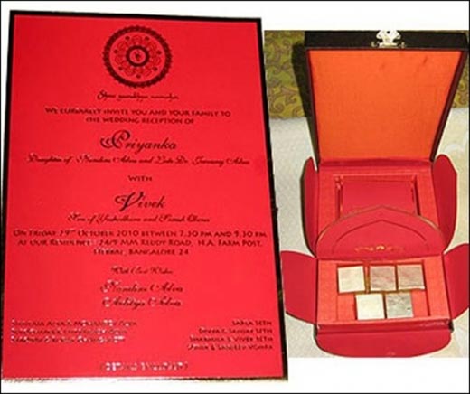 Vivek-Priyanka’s unique eco-friendly wedding card… movie photos