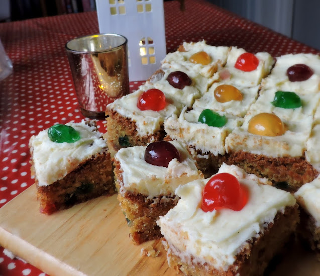 Cherry Cake Squares