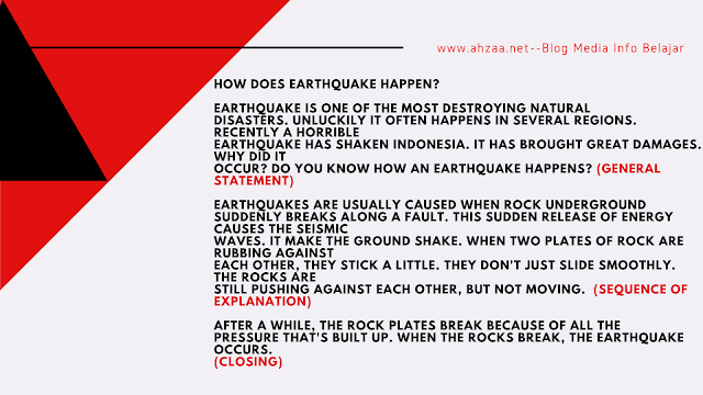 soal essay explanation text sma