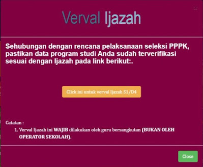 CARA VERVAL IJAZAH GURU HONORER DI INFOGTK