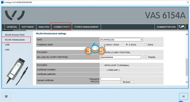 connect vnci 6154a via wlan 4