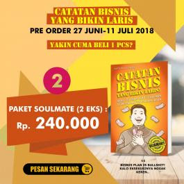 Cara pesan paket soulmate buku catatan bisnis yang bikin laris