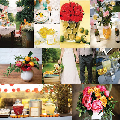 The pictures above come from the following sites Amorology Weddings table 