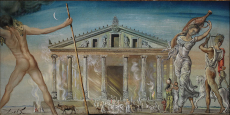 Temple of Ephesus, painting by Salvador Dalí (1954)