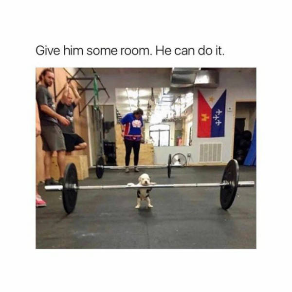 Give him some room. He can do it.