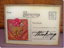 Holly's Love Postcard.