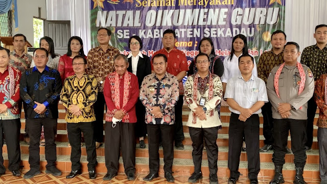 Natal Oikimene Guru se-Kabupaten Sekadau, Bupati Aron: Momentum Silaturahmi