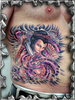 Male Side Body Japanese Tattoos Especially Geisha Tattoo Designs With Image Side Body Japanese Geisha Tattoo Picture 6