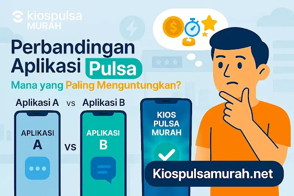 Perbandingan aplikasi pulsa terbaik di Indonesia dan keunggulan Kios Pulsa Murah