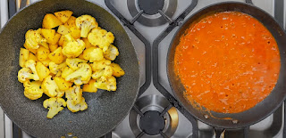 Preparation in Aloo & Gobi