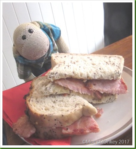 Moo Moos Bacon sandwich