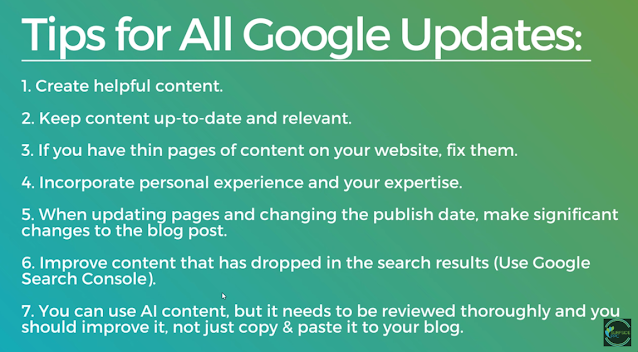 Google September 2023 Helpful Content Update  ( Loves AI )