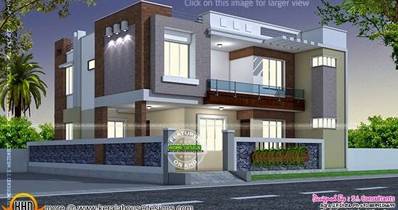 Modern style  Indian  home  Kerala home  design  and floor plans 