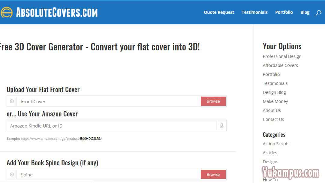 5 Aplikasi  Membuat Cover  3D Ebook Online  Gratis YuKampus