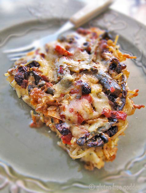 Gluten-free pasta fritatta