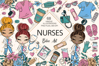 Top 34+ Nurse Clipart Free Commercial Use SVG Cut Files