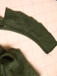 Testing binding options for knits