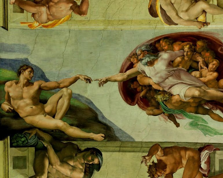 sistine chapel hands. the Sistine Chapel (Cappella