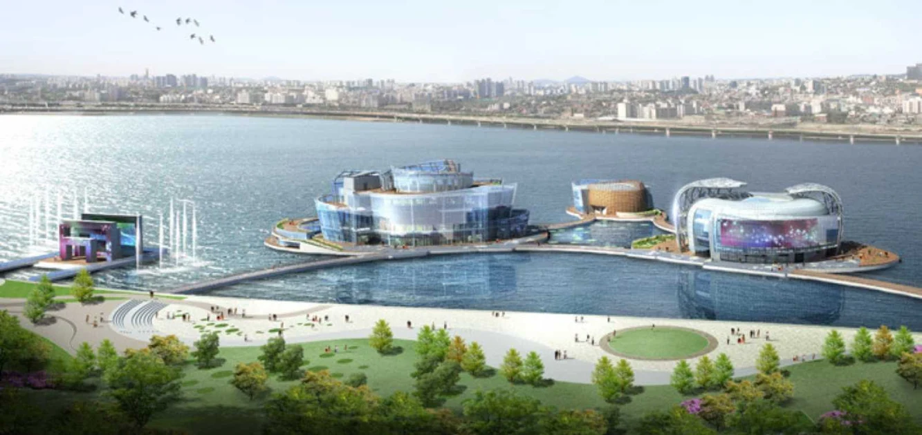 Seoul Floating Islands by H Architecture