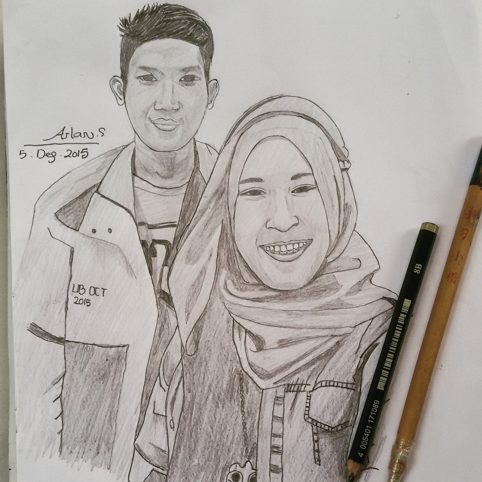 24 Gambar Sketsa Wajah Romantis Gudangsket