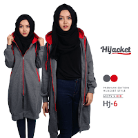 Jaket Hijab Misty Red Simple Murah Bandung