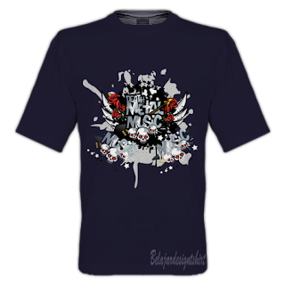 Belajar design t-shirt | METAL MUSIC GENRE T-SHIRT