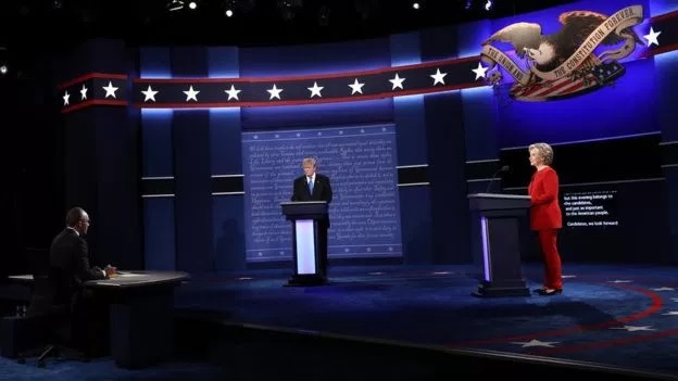 US election: Trump-Clinton debate breaks TV record