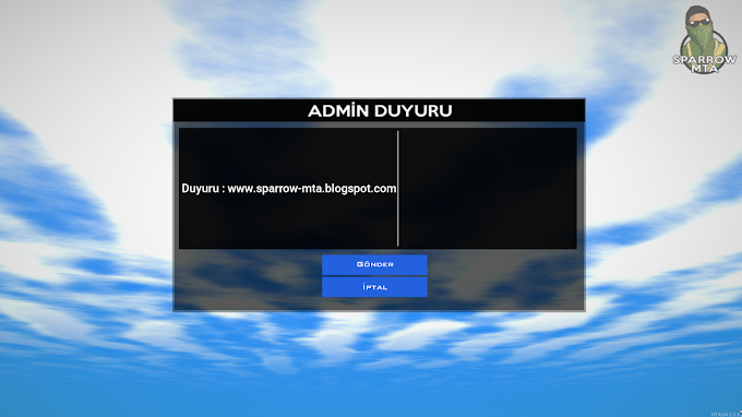 MTA:SA Admin Duyuru Paneli Script