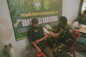 TNI Gelar Vaksinasi Ramdhan di Cafe Cafe dan Warung Kopi. 