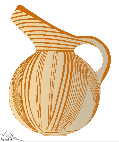 ミノア文明・アギオス・オヌフリオス様式陶器 Minoan Agios Onouphrios Style Jug, Phaestos Palace／©legend ej